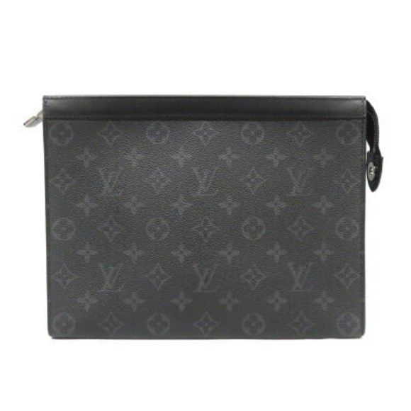 Louis Vuitton Pochette Voyage MM Monogram Eclipse Black Bag Black - Picture 1 of 6